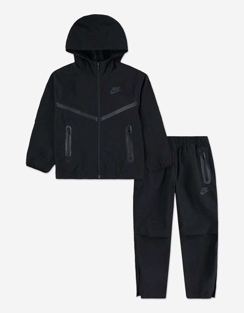 Kids FZ Tech Woven Tracksuit in Black