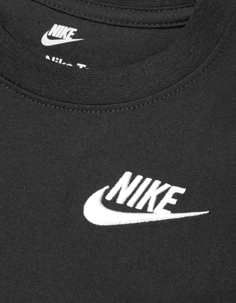 Boys NSW Embroidery Futura T-Shirt in Black