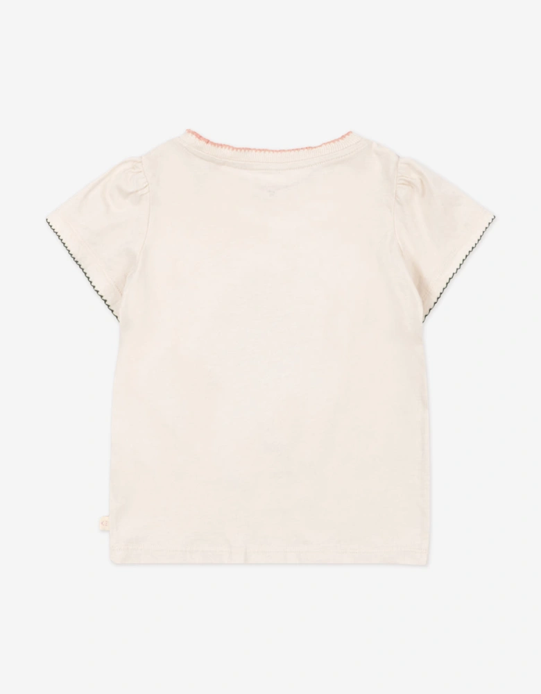 Konges Sløjd Girls Famo Puff T-Shirt in Ivory