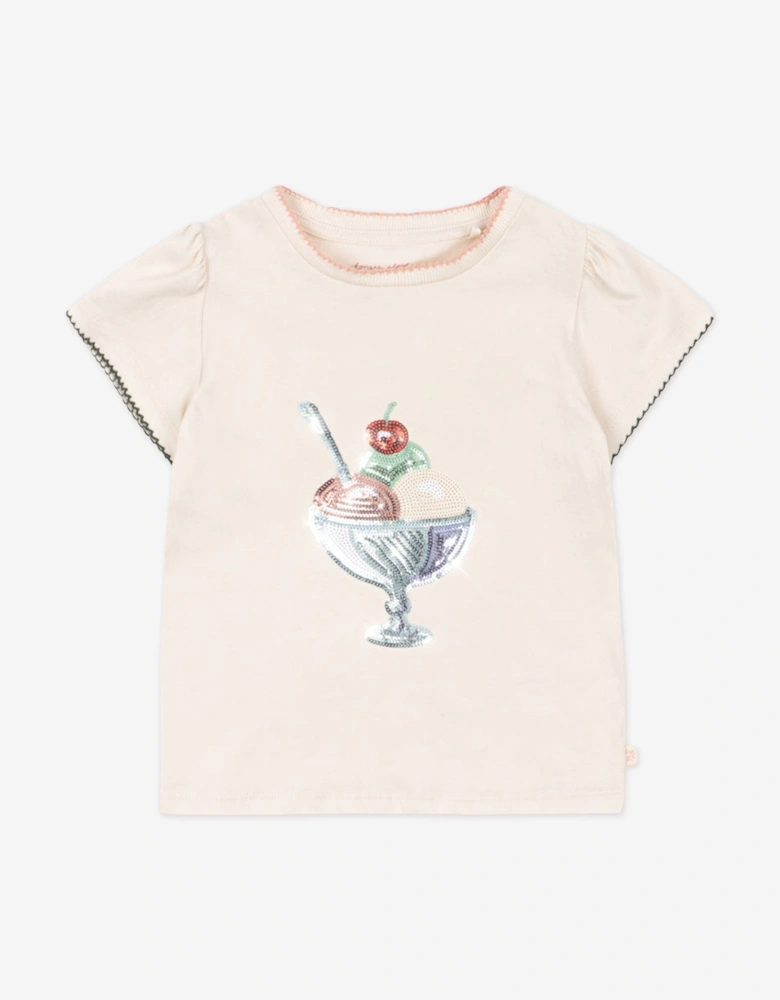 Konges Sløjd Girls Famo Puff T-Shirt in Ivory
