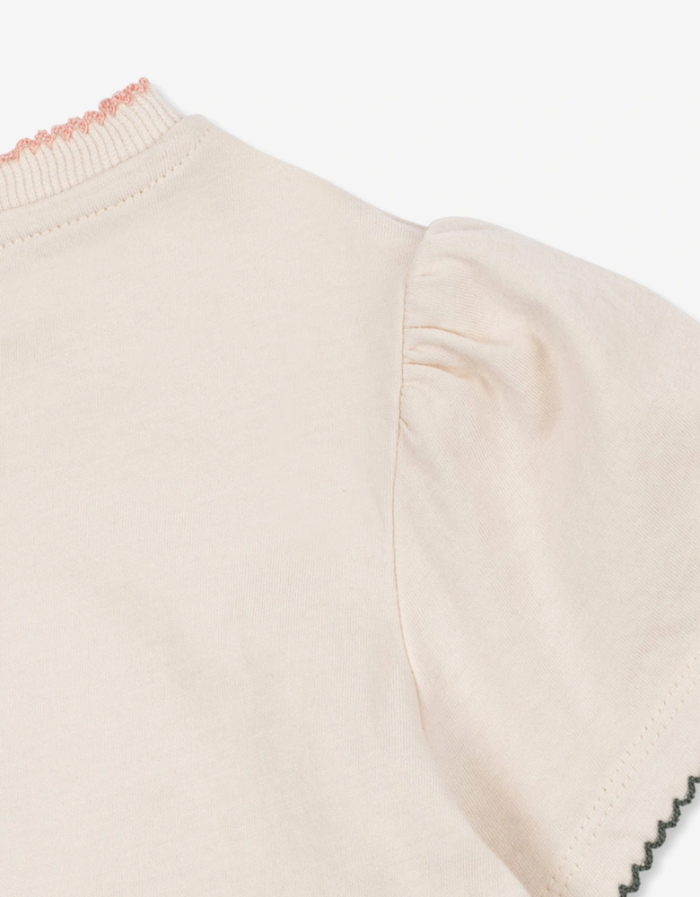 Konges Sløjd Girls Famo Puff T-Shirt in Ivory