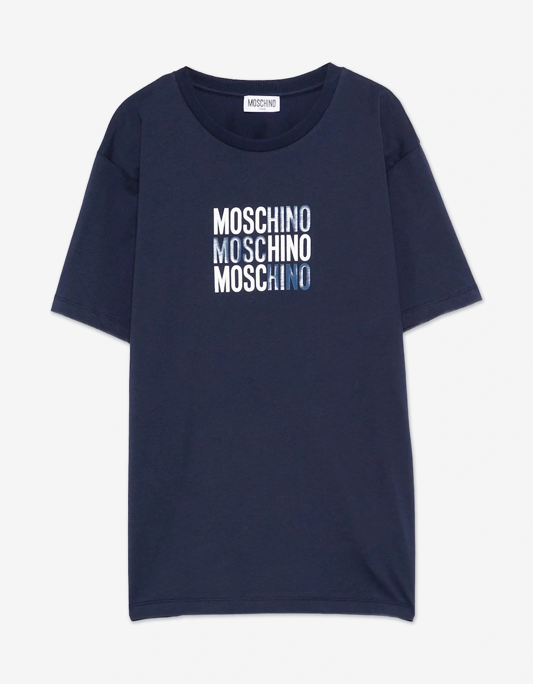 Moschino Girls Navy 'S Logo T-Shirt In - Size: 10 Years Kids