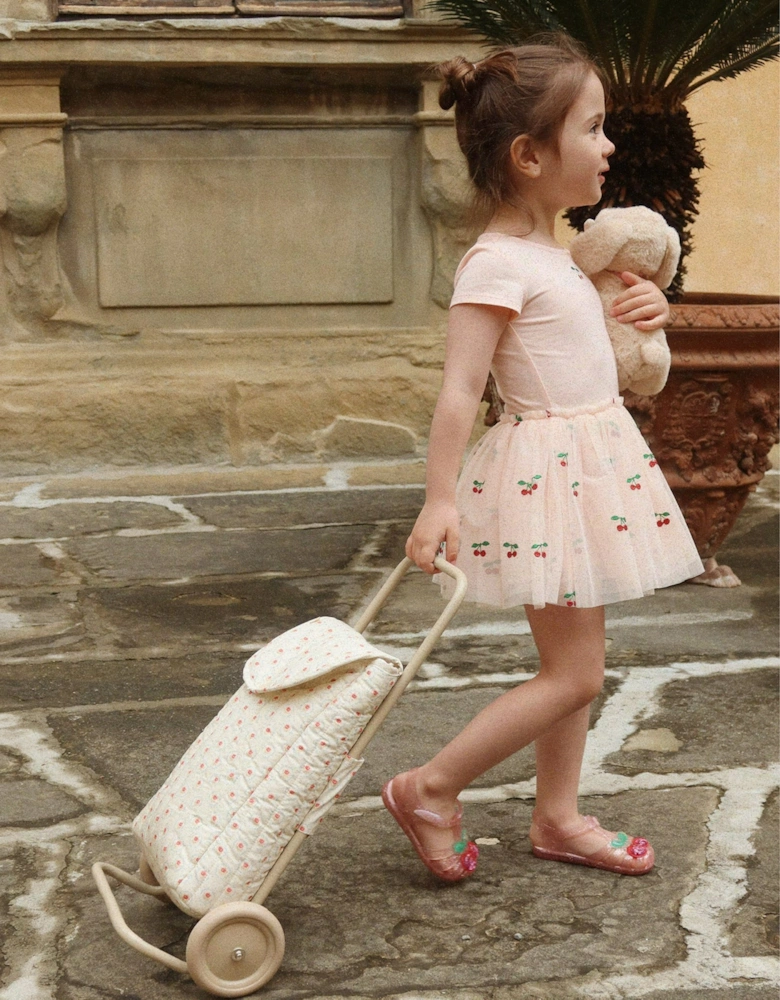 Konges Sløjd Girls Cherry Glitter Ballerina Dress in Pink