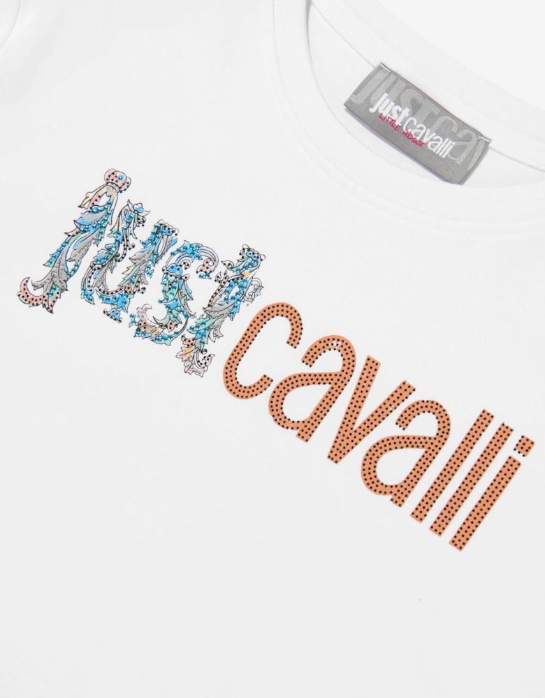 Kids Benal Logo T-Shirt in White