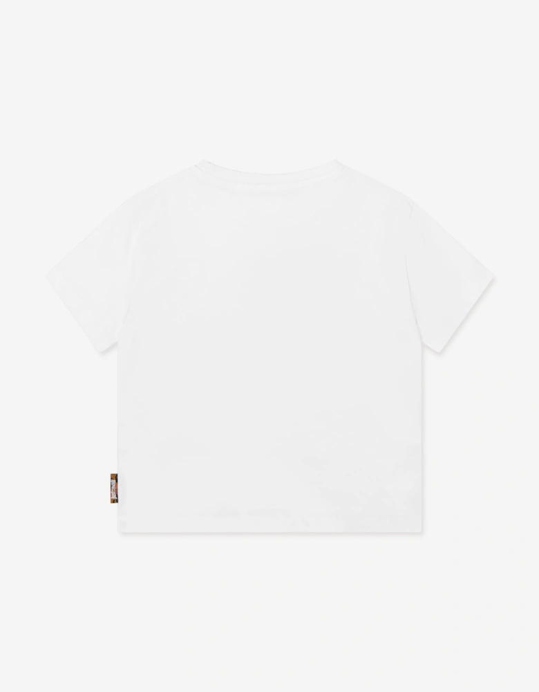 Kids Benal Logo T-Shirt in White