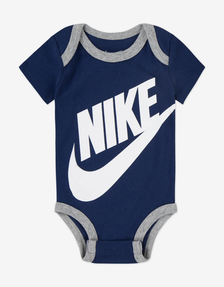 Baby Boys Logo Bodysuit Gift Set in Blue