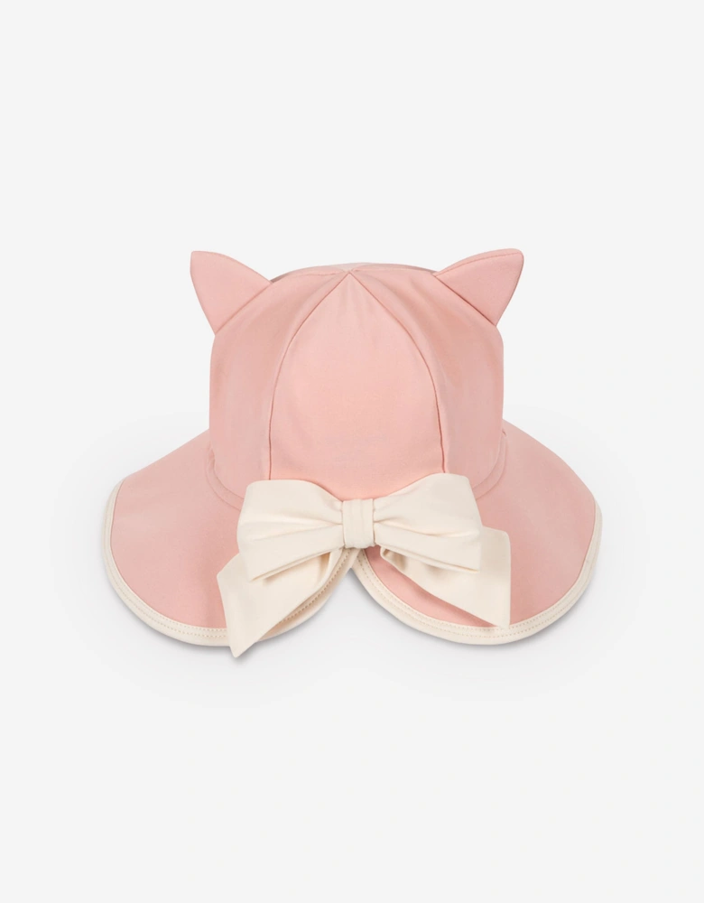 Konges Sløjd Girls Kitty Swim Hat in Pink