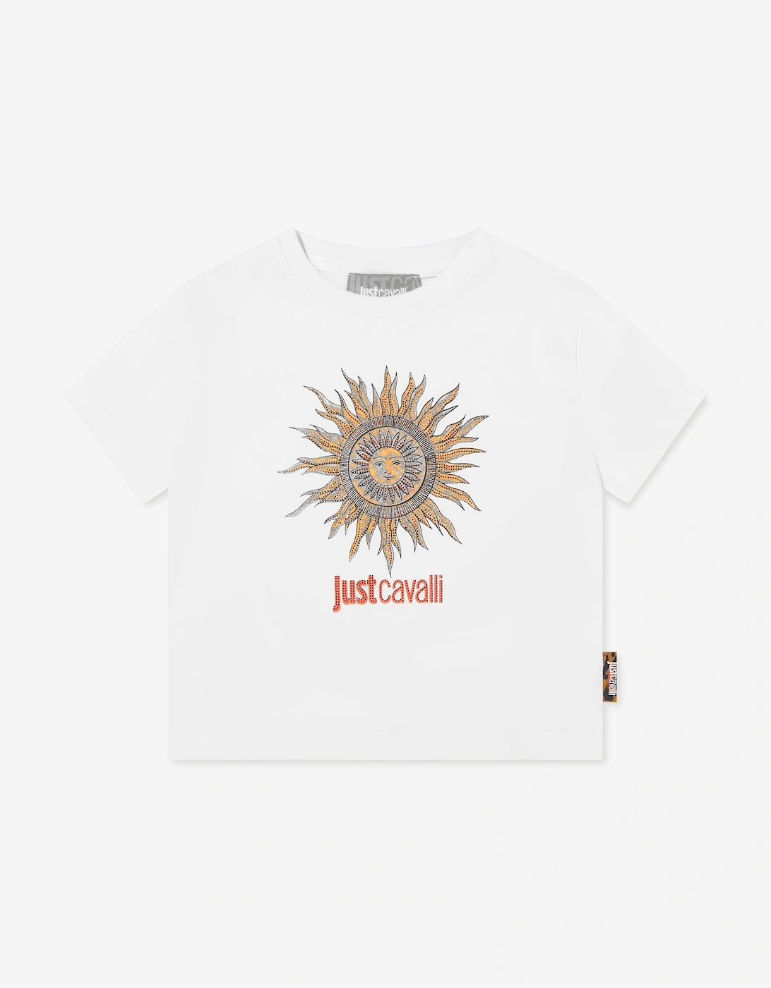 Just Cavalli Girls White 'S Nalium T-Shirt In - Size: 14 Years Kids
