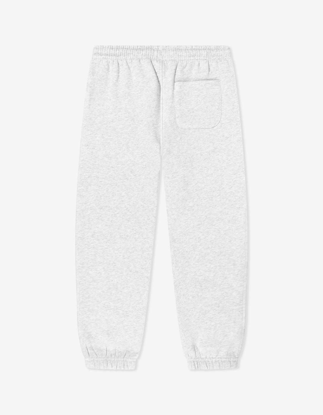 Boys Brush Back Small Logo Joggers in Grey