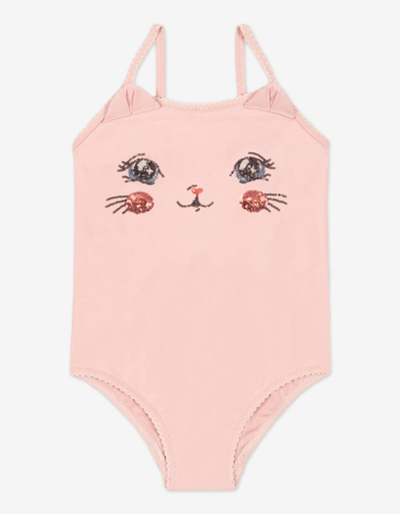 Konges Sløjd Girls Kitty Swimsuit in Pink