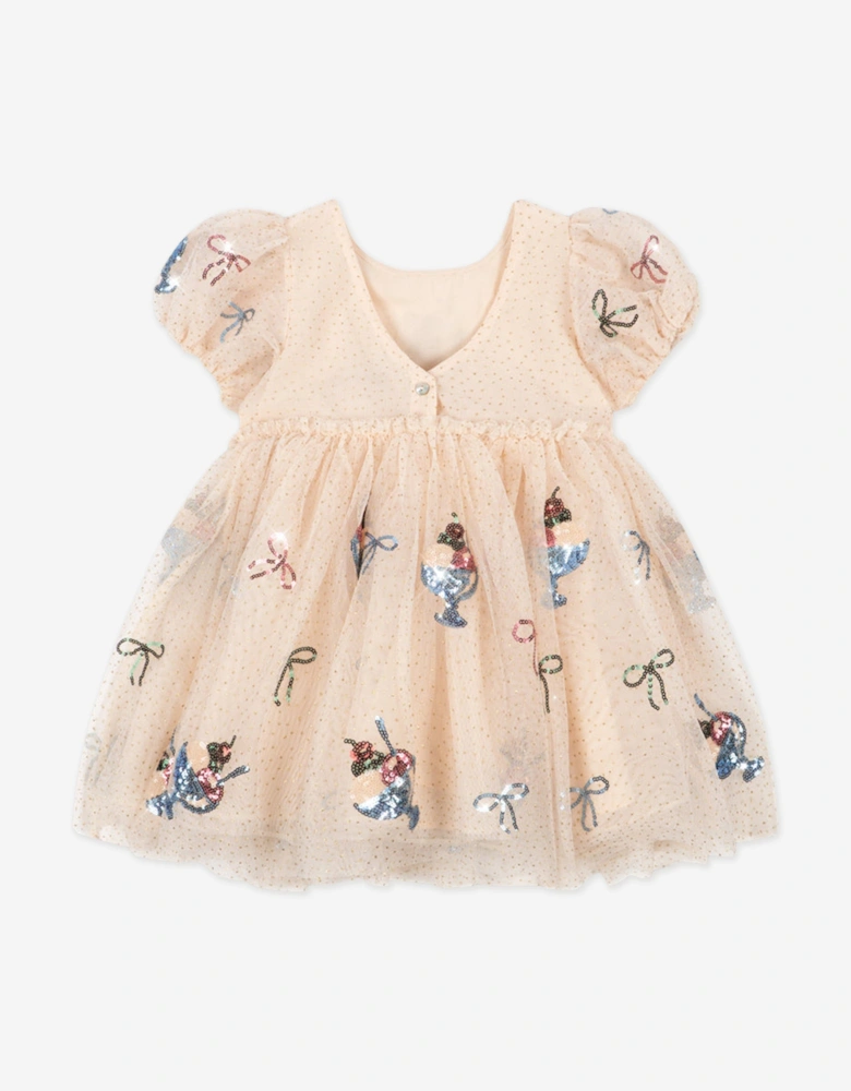 Konges Sløjd Girls Yvonne Puff Dress in Ivory