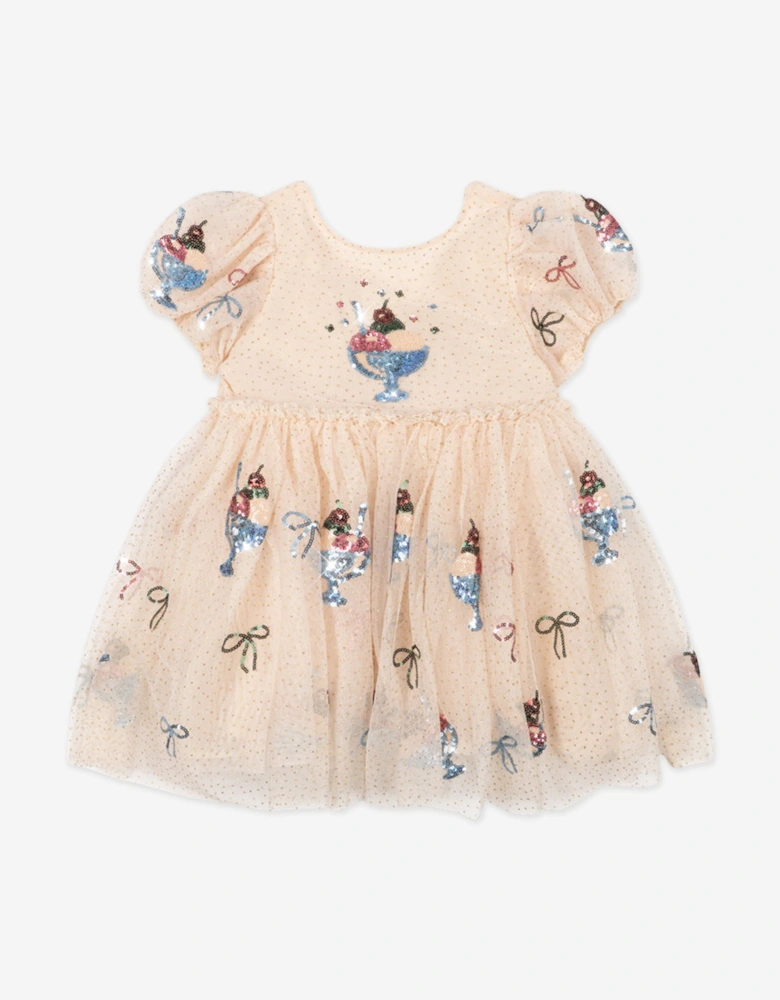 Konges Sløjd Girls Yvonne Puff Dress in Ivory