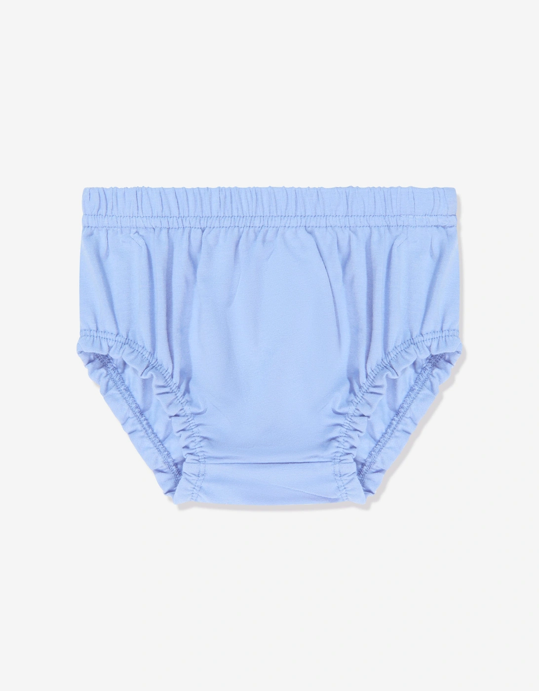 Baby Girls Mixed Fabric Dress in Blue