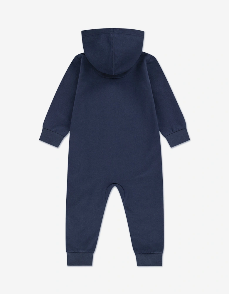 Baby French Terry Coverall in Navy