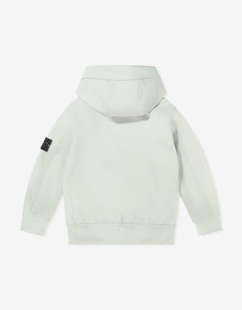 Boy Hooded Bomber Jacket in Grey