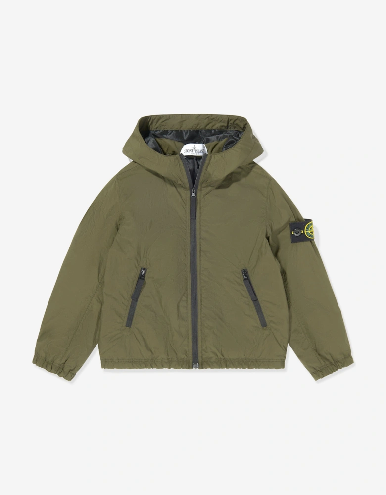 Boys Wind and Water Resistant Jacket in Green