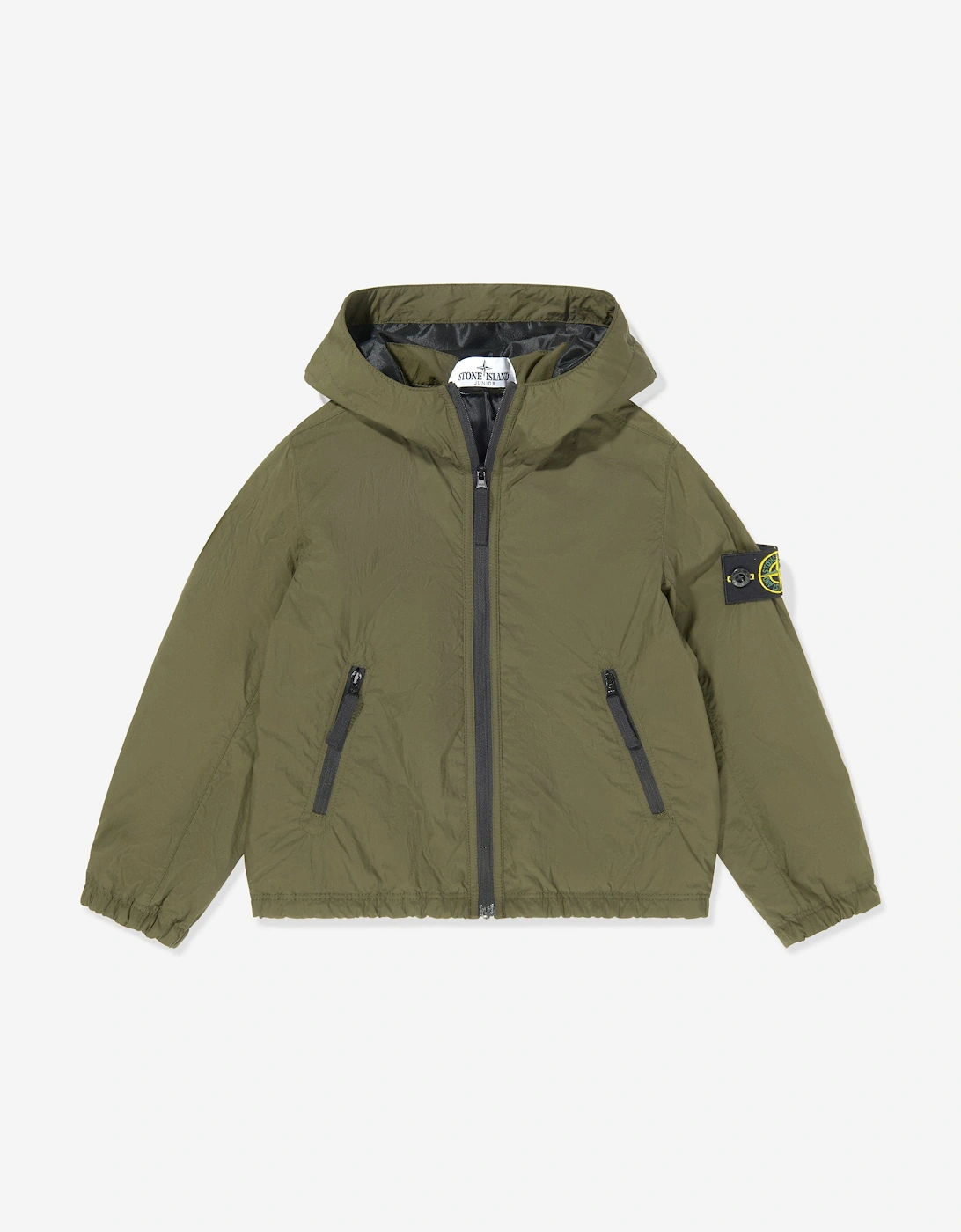 Boys Wind and Water Resistant Jacket in Green, 5 of 4