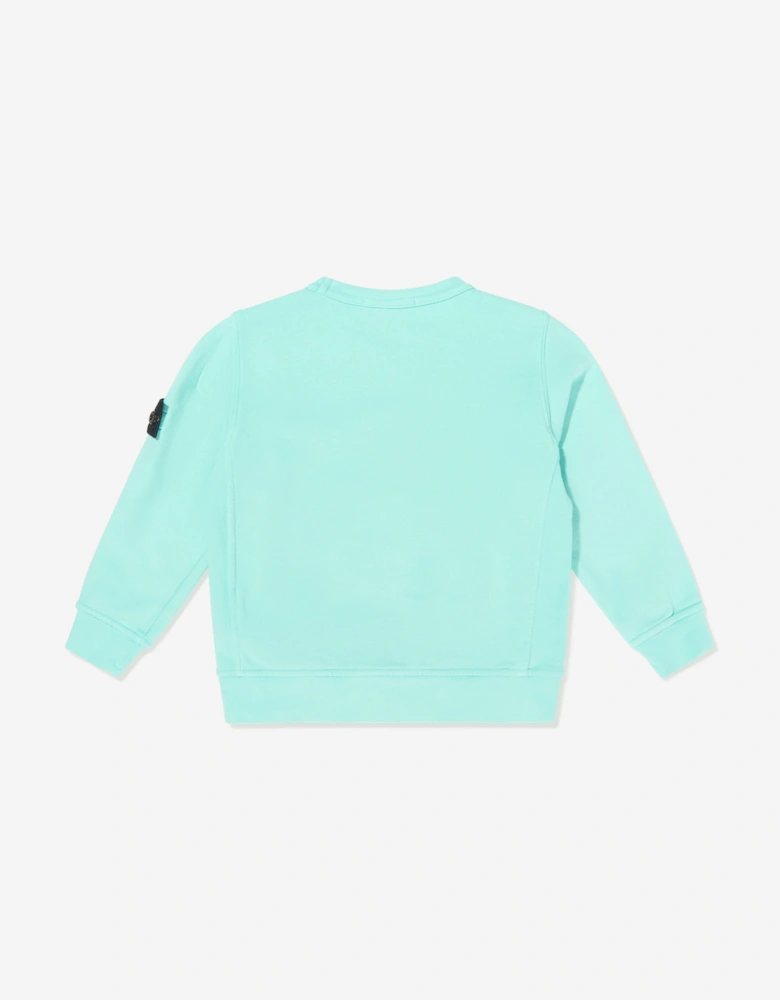 Boys Cotton Fleece Sweatshirt in Blue