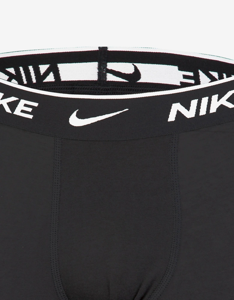 Boys Essential Micro 3 Pack Boxer Shorts Set in Black