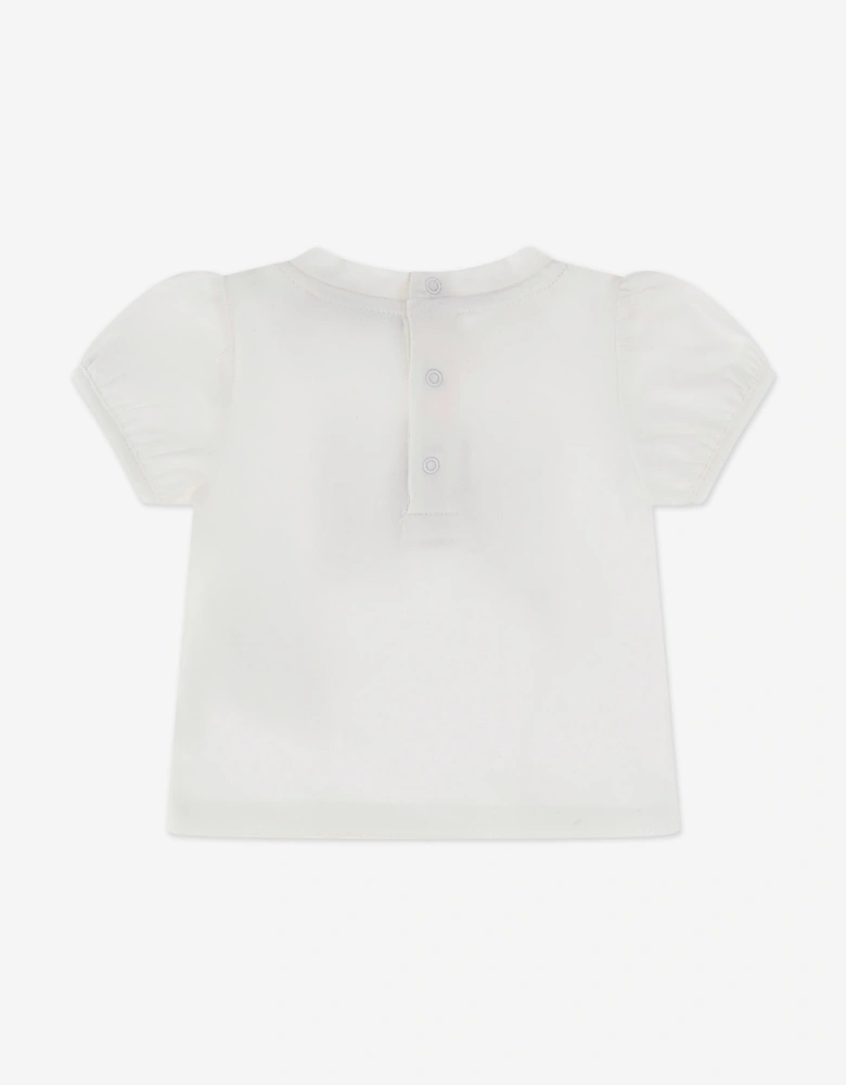 Baby Girls Teddy Bear Short Set in Yellow