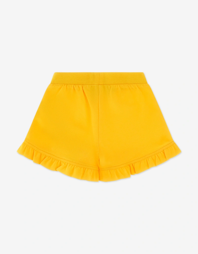 Baby Girls Teddy Bear Short Set in Yellow