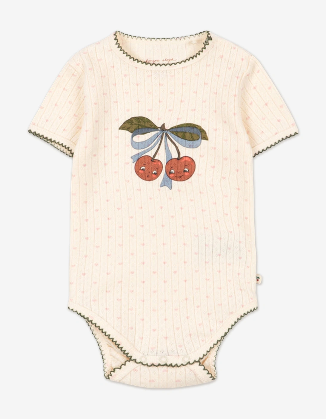 Konges Sløjd Baby Girls Minnie Bodysuit in Ivory, 6 of 5