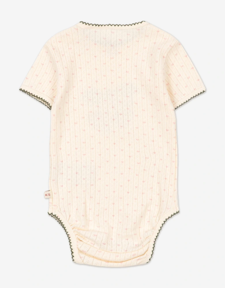 Konges Sløjd Baby Girls Minnie Bodysuit in Ivory