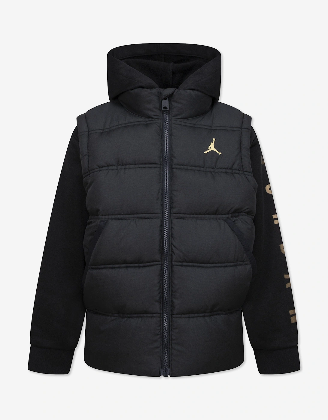Jordan Boys 2-Fer Jacket in Black, 5 of 4