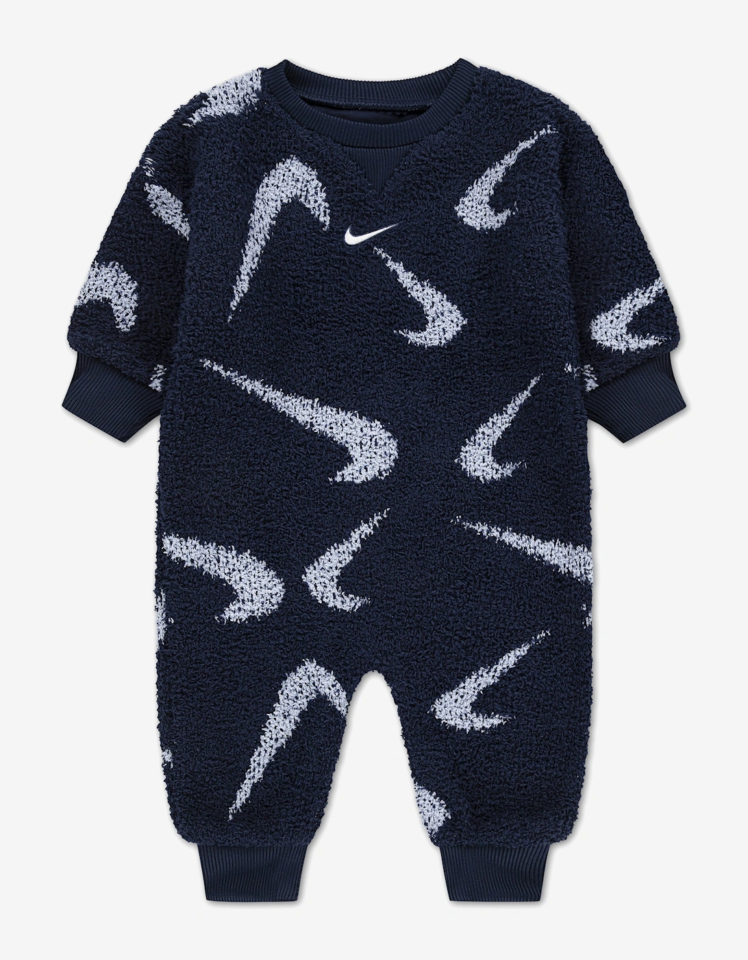 Baby Boucle Jacquard Coverall in Navy, 5 of 4