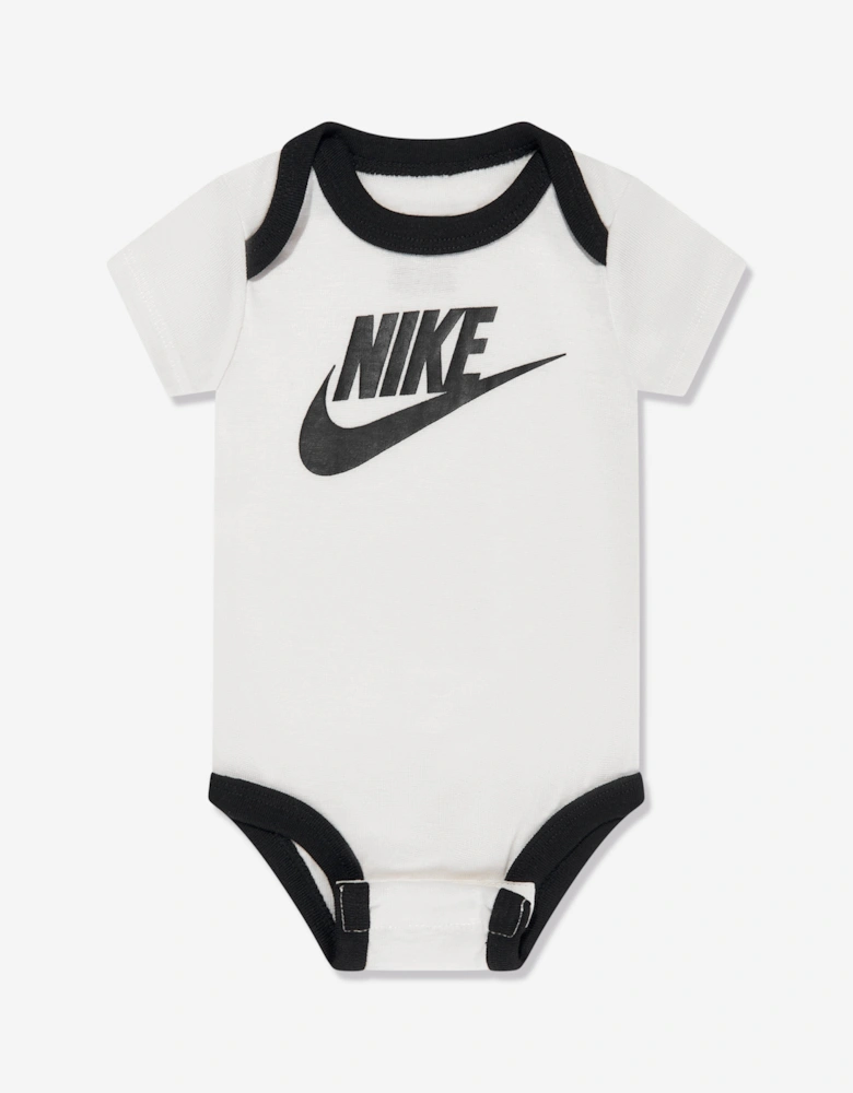 Baby Boys Sustainable 3 Piece Bodysuit Set in White