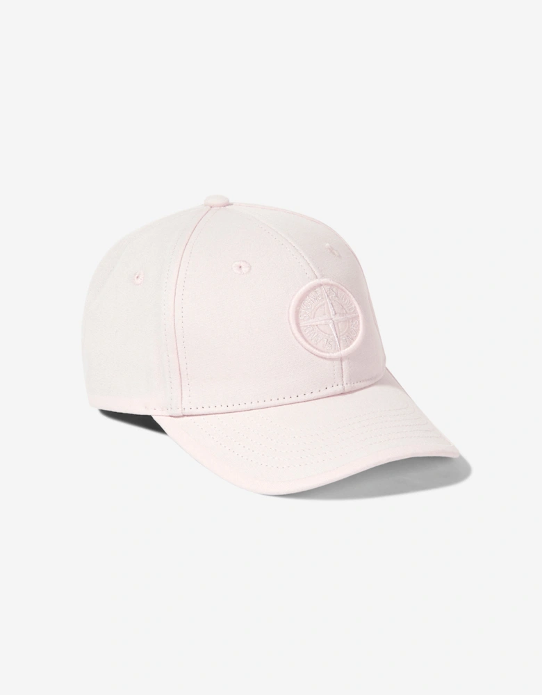 Boys Embroidered Compass Logo Cap in Pink