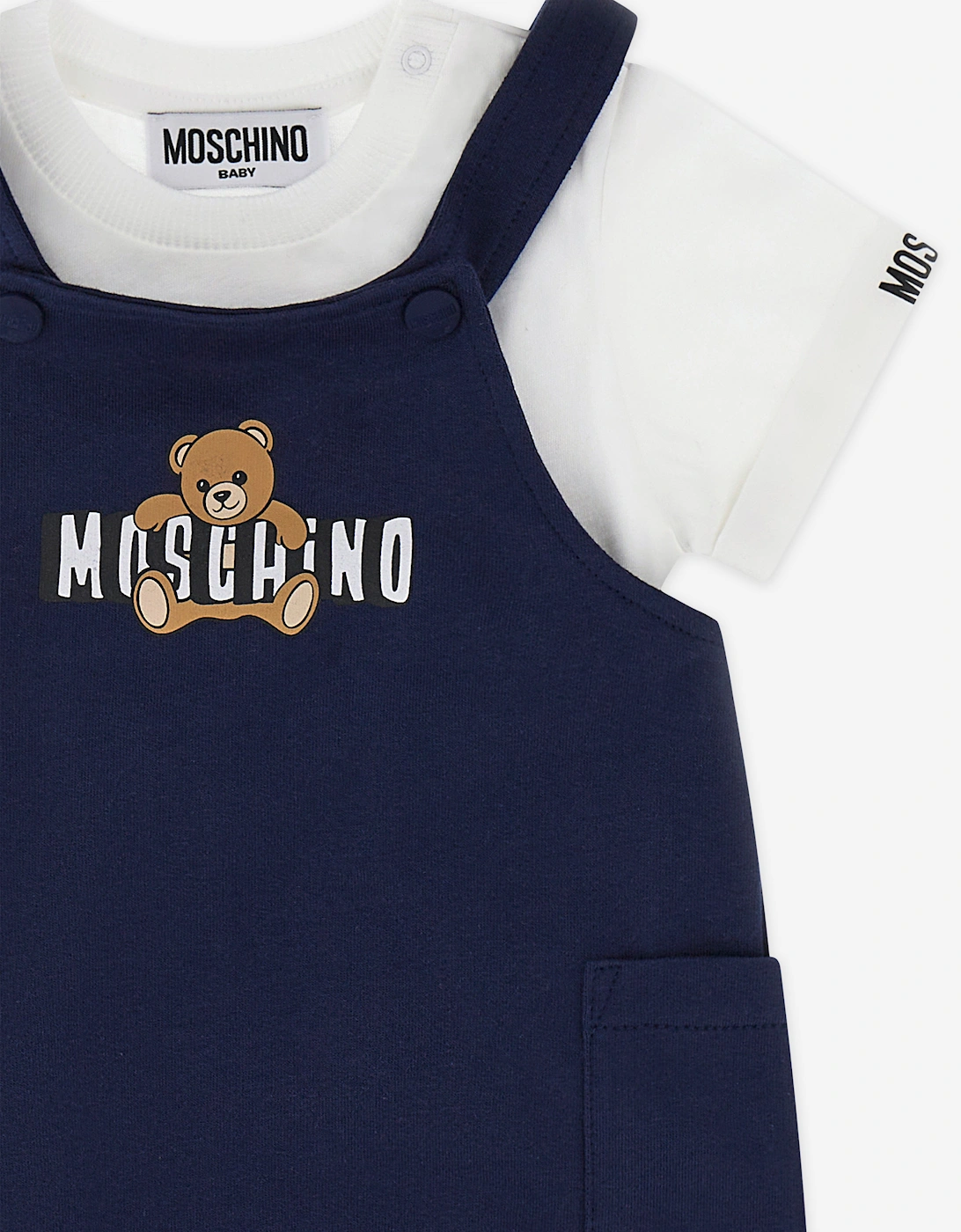 Baby Boys T-Shirt and Dungarees Set in Navy