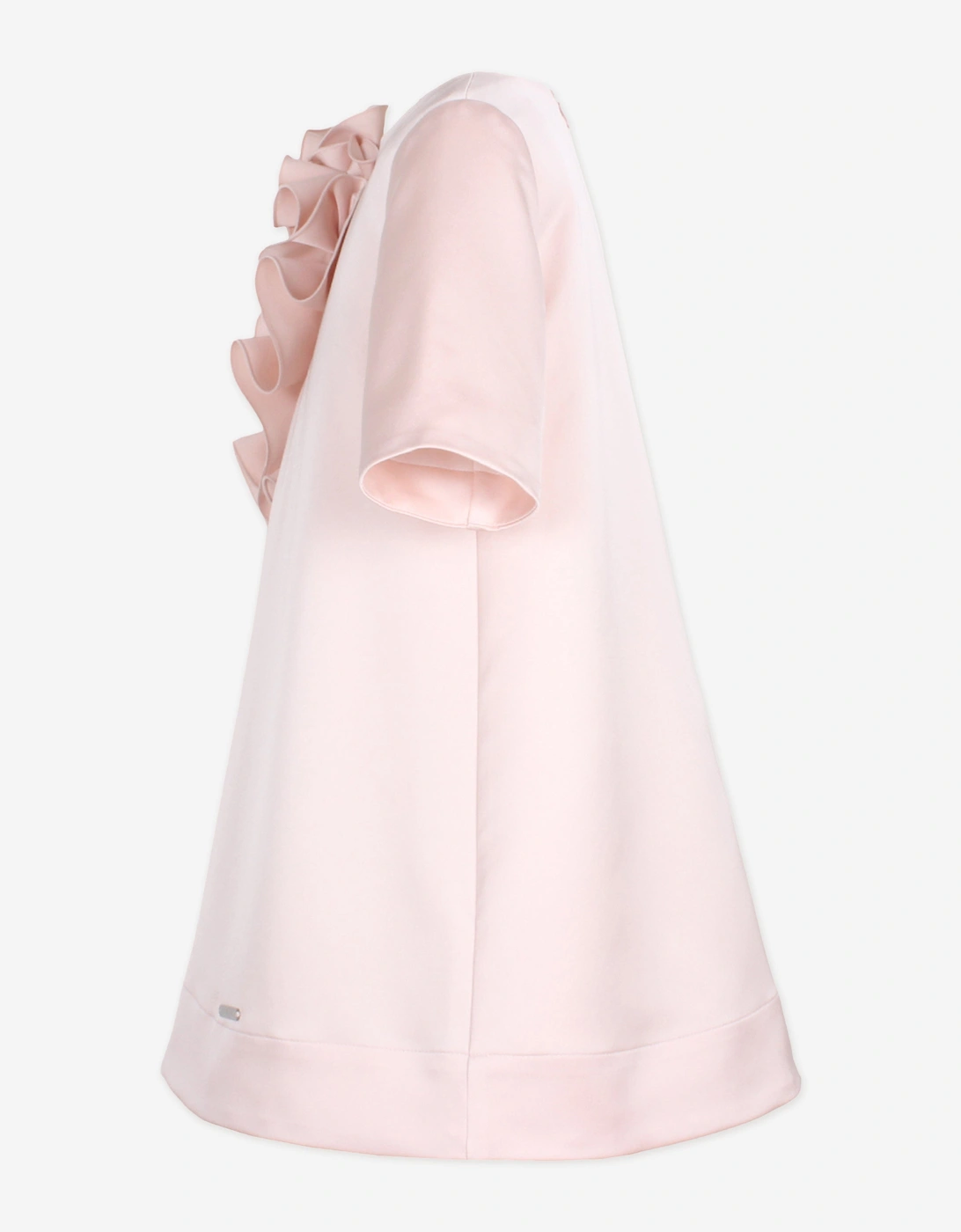 Girls Satin Orchard Dress in Pink
