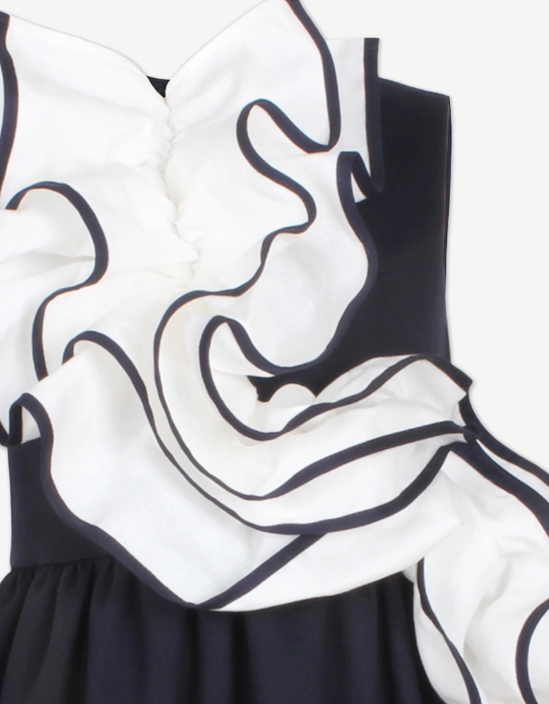 Girls Light Breeze Dress in Navy