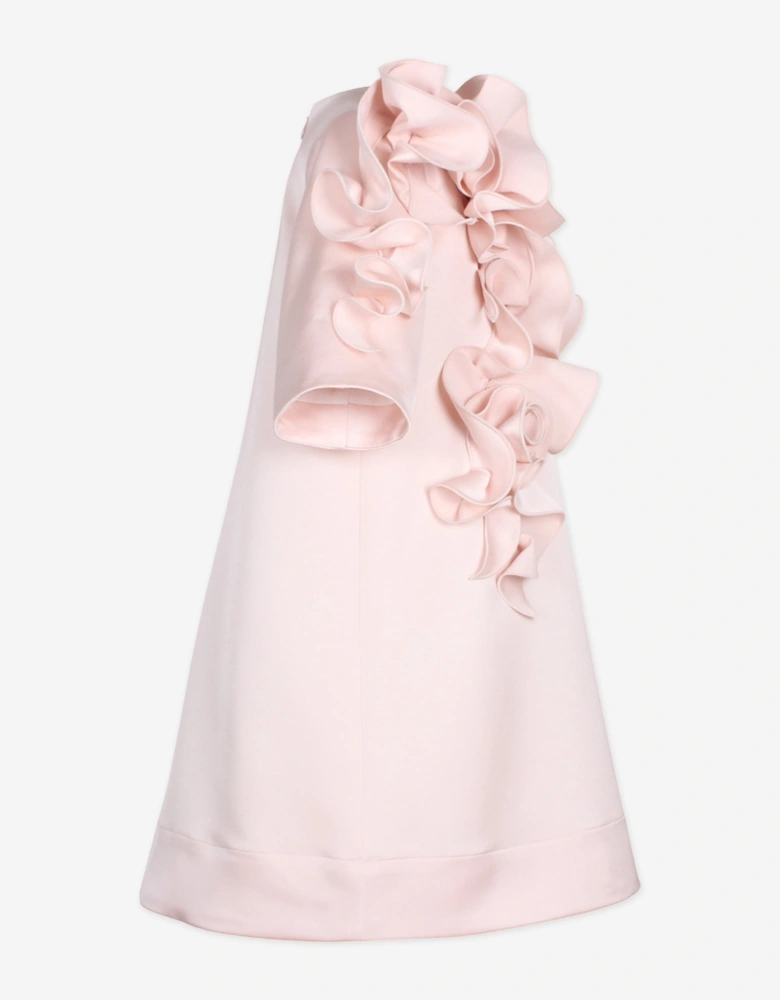 Girls Satin Orchard Dress in Pink