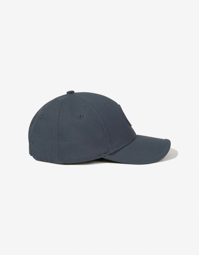 Boys Embroidered Compass Logo Cap in Navy