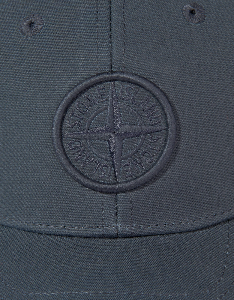 Boys Embroidered Compass Logo Cap in Navy
