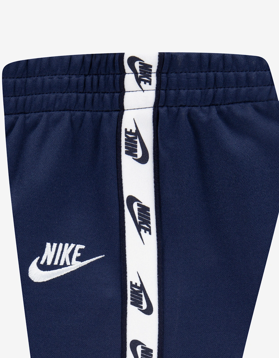 Kids Full Zip With Logo Tape Tracksuit in Navy