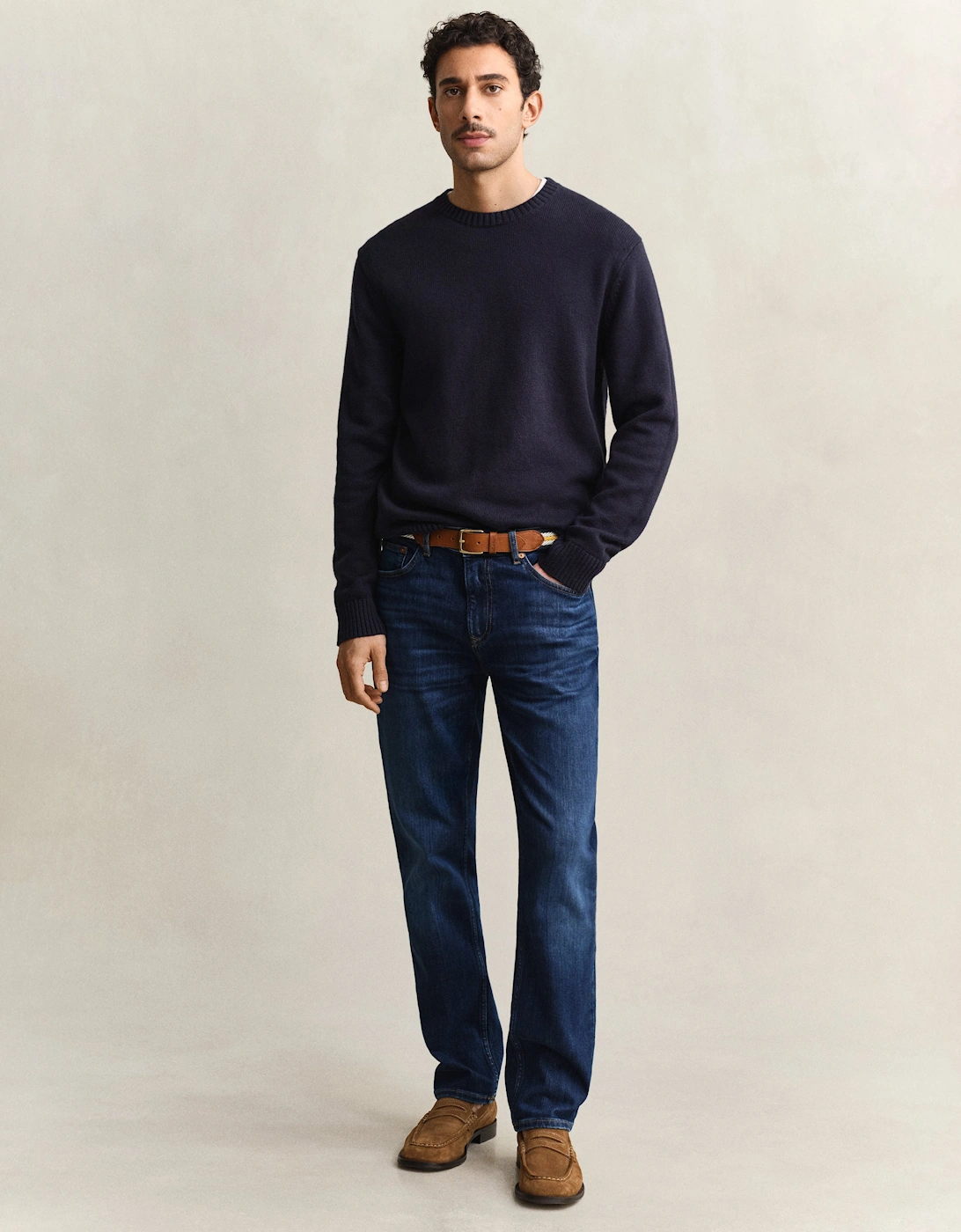 Mens Regular Fit Jeans - 971 Mid Blue Worn In