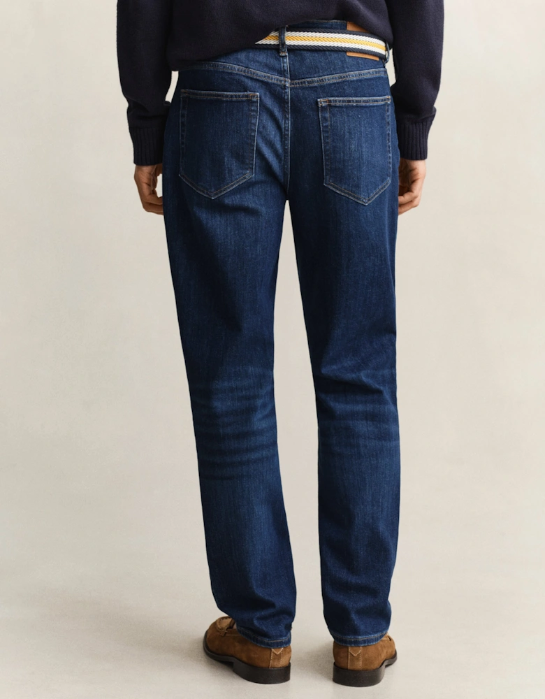 Mens Regular Fit Jeans - 971 Mid Blue Worn In