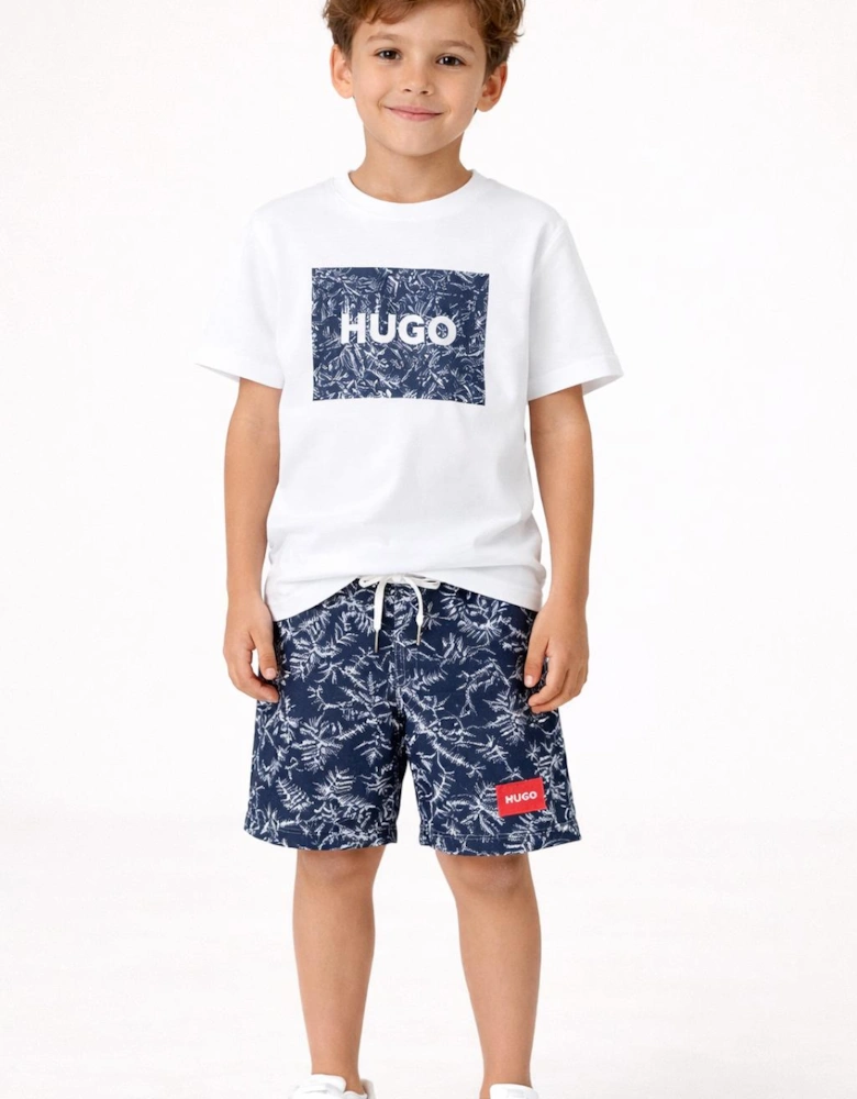 HUGO BOYS T SHIRT & SHORTS SET G01020/G00978