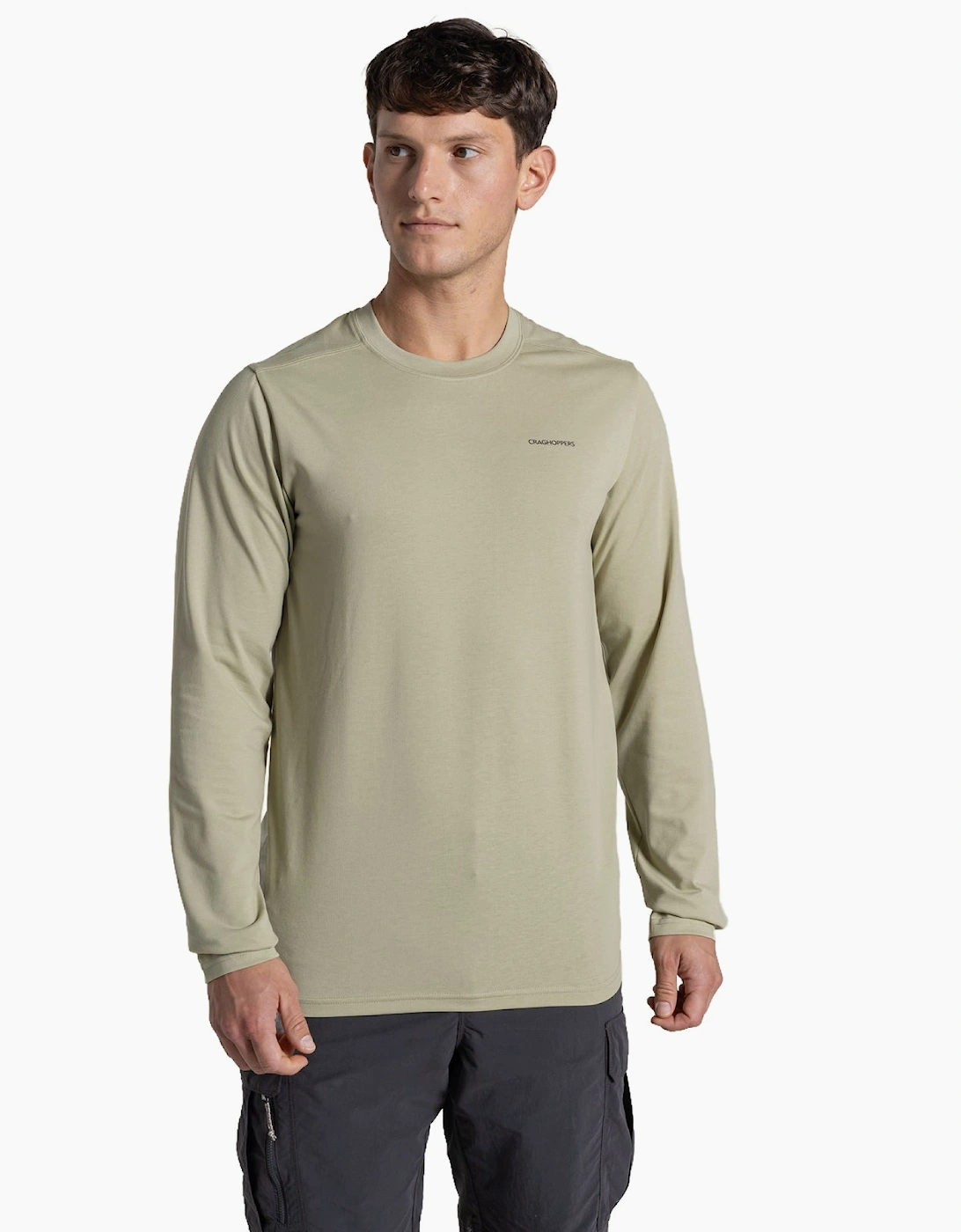 Craghoppers Men's Green Nosilife Abel Long Sleeve T-Shirt  40 L