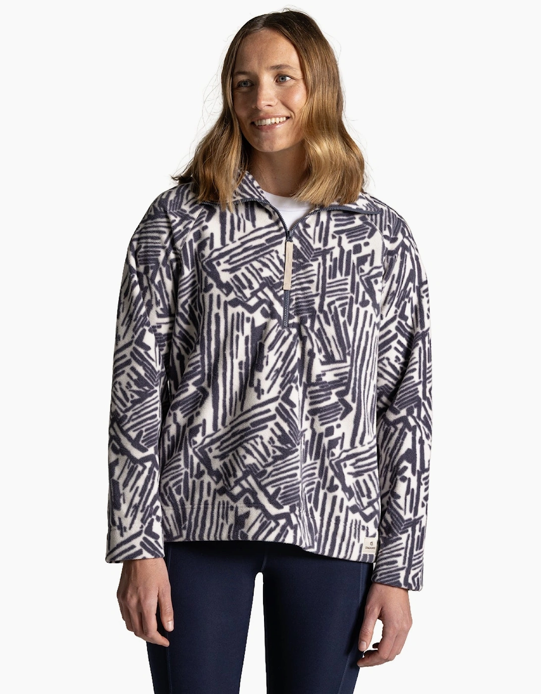 Womens Annjela Quick Dry Half Zip Fleece, 2 of 1