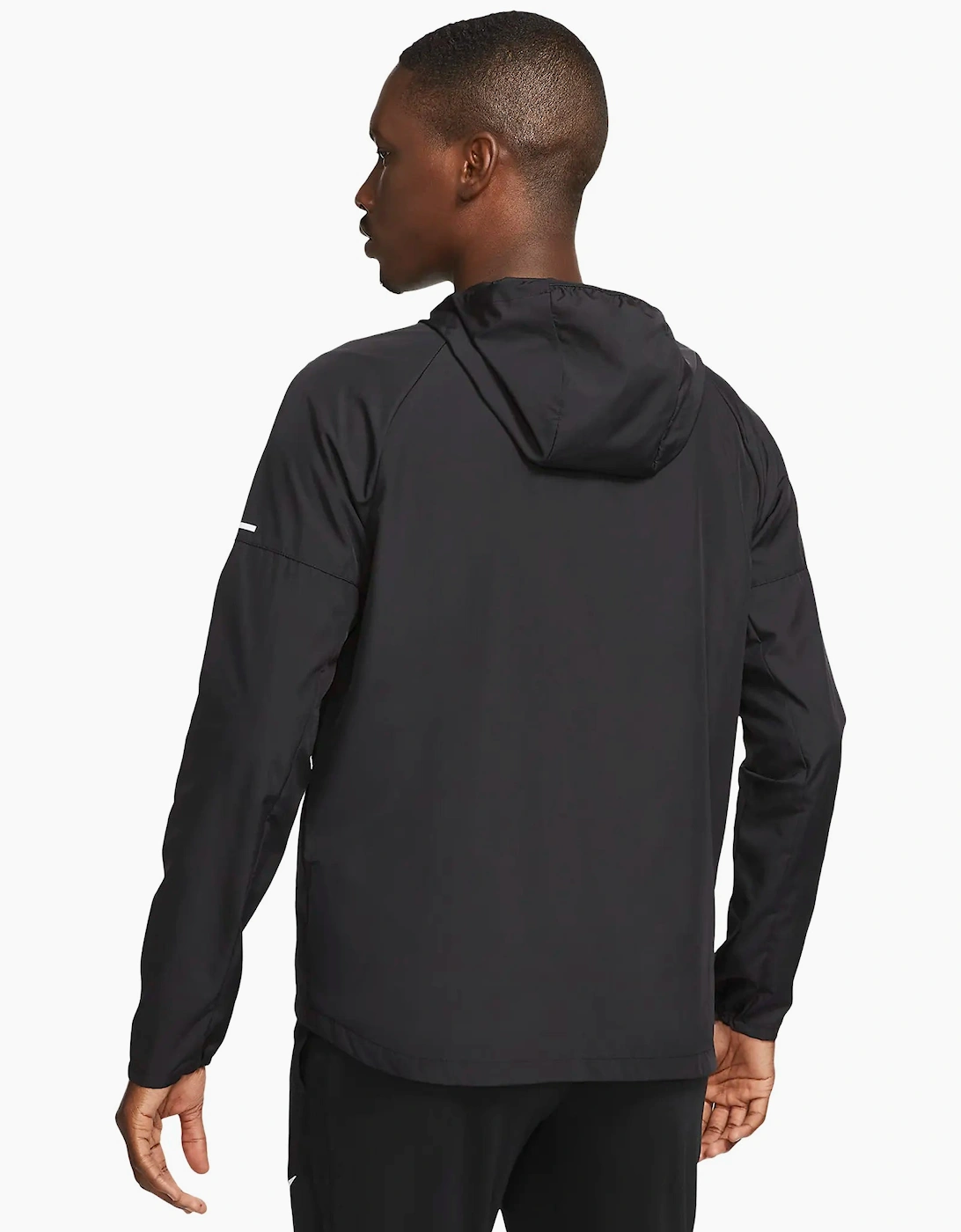 Miler Repel Windbreaker Men's Jacket with Hood Black