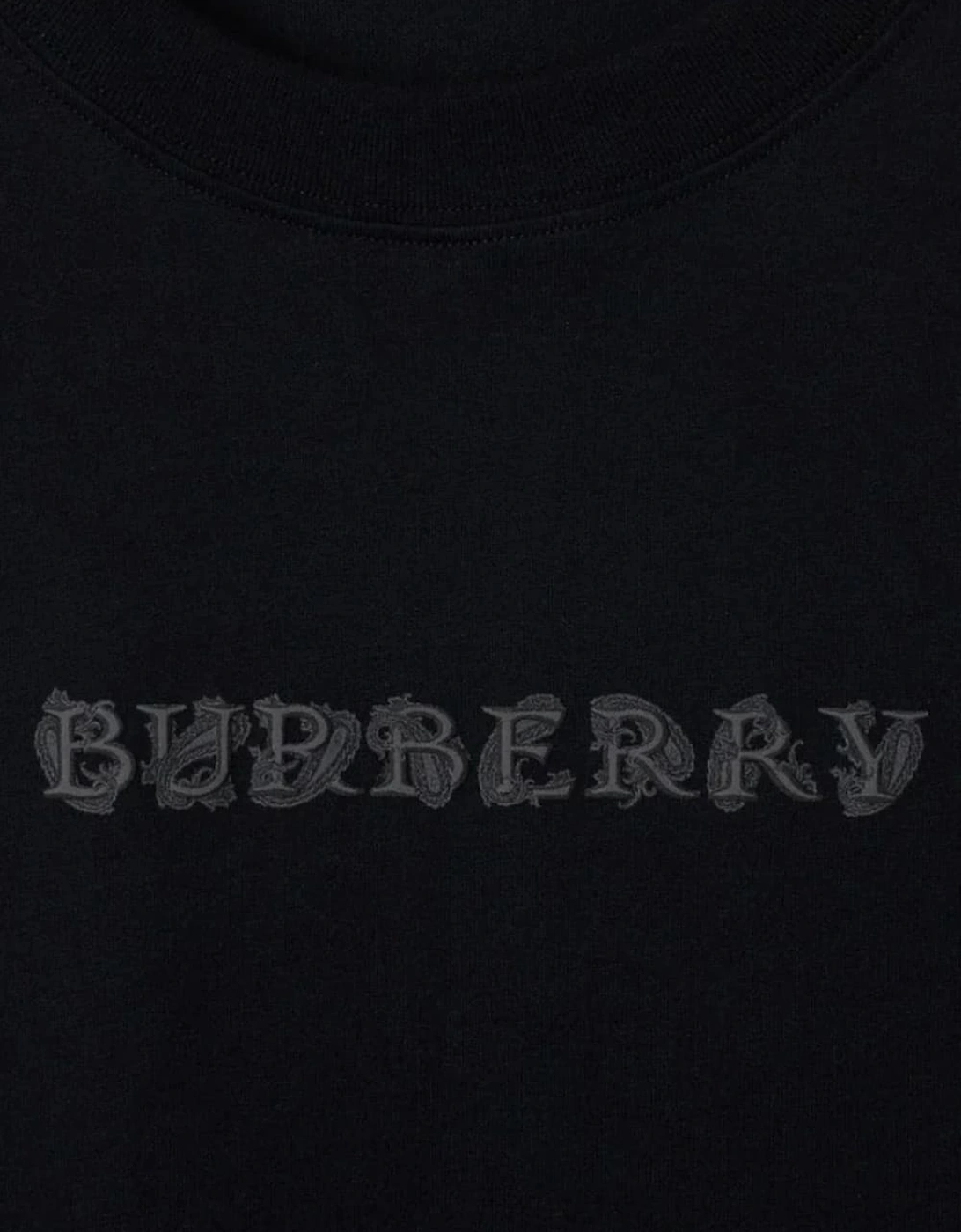 Paisley Logo Coal Black T-Shirt