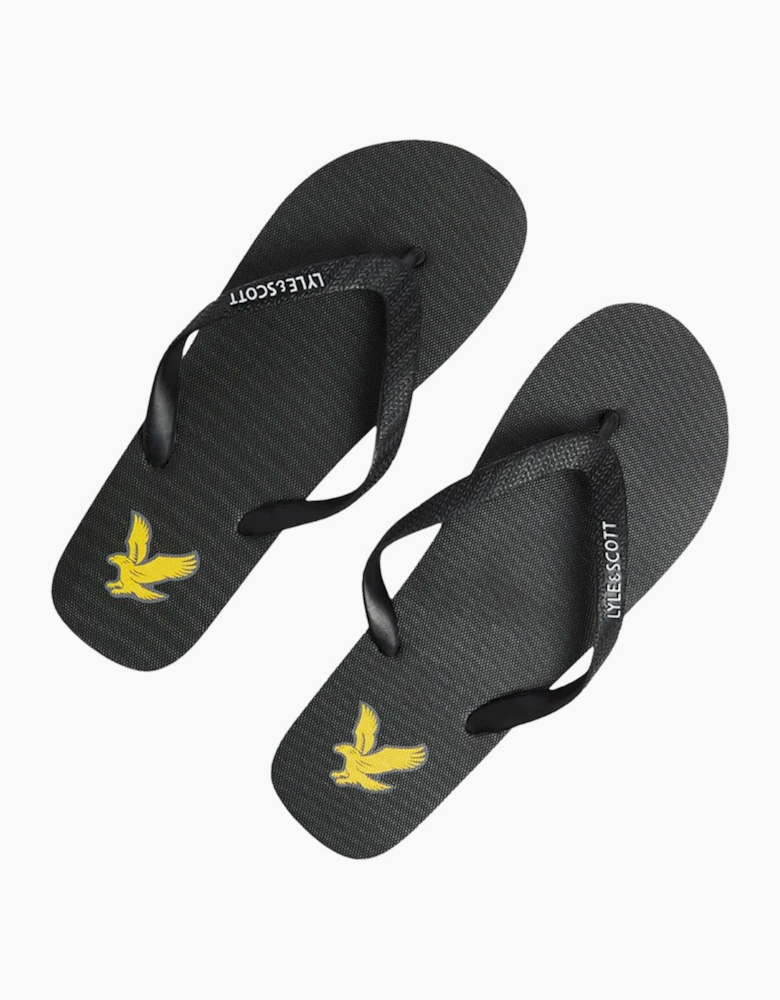 Lyle & Scott Flip Flop JET BLACK