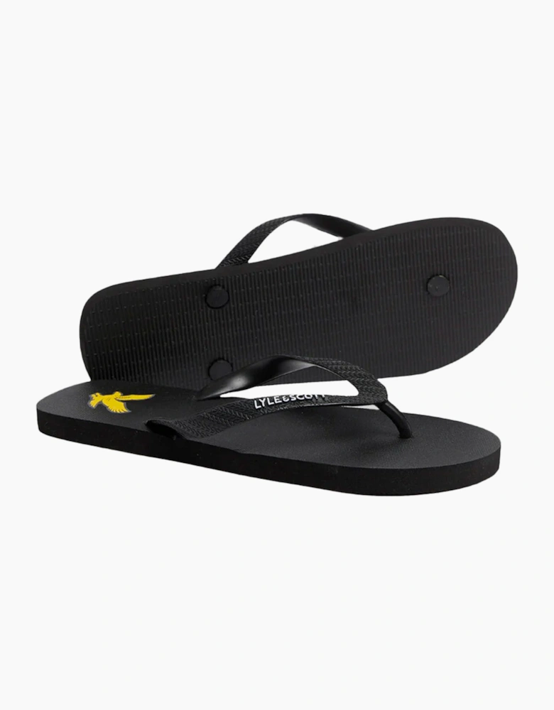 Lyle & Scott Flip Flop JET BLACK