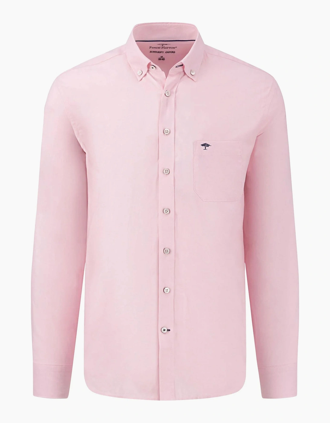 FYNCH-HATTON OXFORD LONG SLEEVE SHIRT PINK, 3 of 2