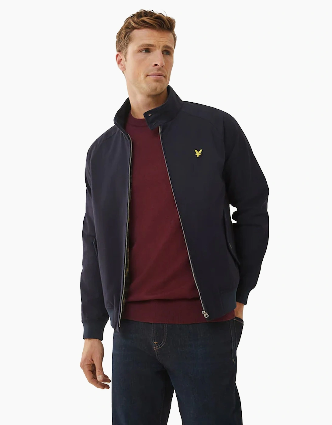 Lyle & Scott Cotton Harrington Jacket Dark Navy