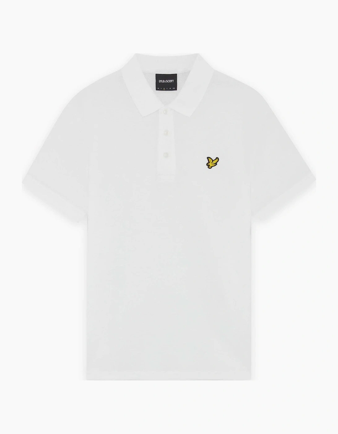 Lyle & Scott Popcorn Jacquard Polo Shirt WHITE, 5 of 4